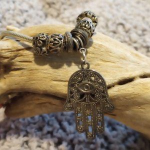 Silver Hamsa Bracelet